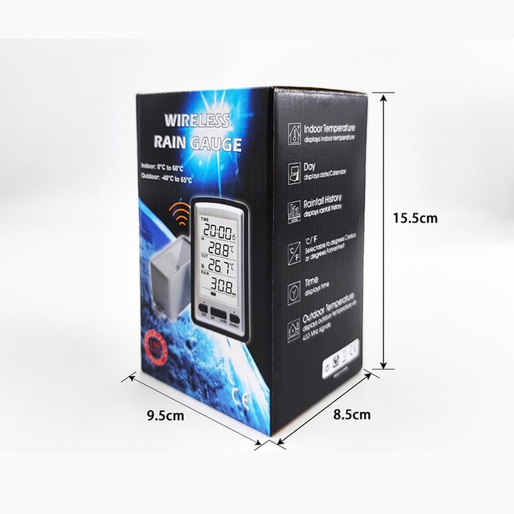 Digital Wireless Rain Gauge We - огляд і ціна Wireless Weather Station Indoor Outdoor