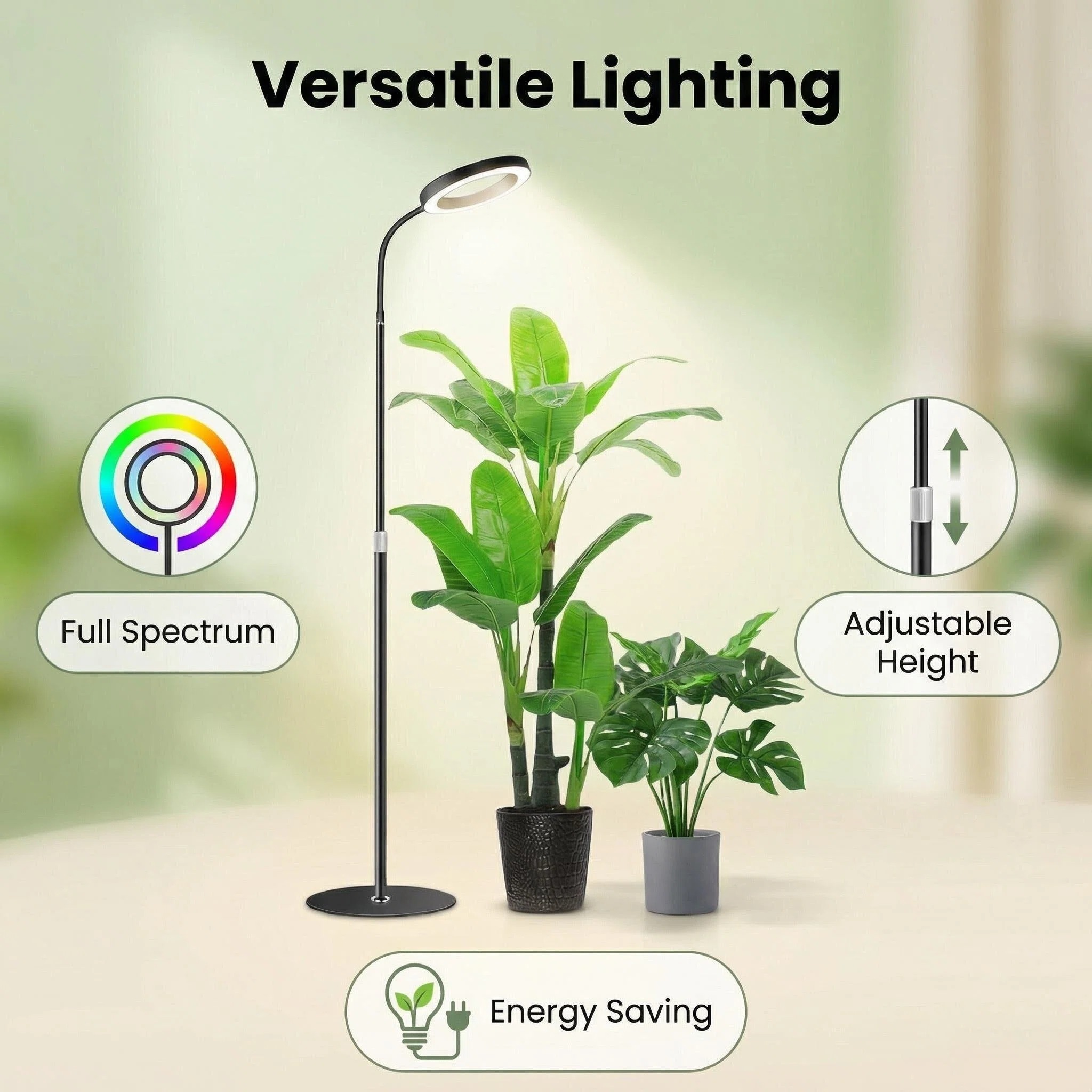 Indoor Plant Growth Lamp, Full - огляд і ціна Plant Grow Light Full Spectrum Clip On