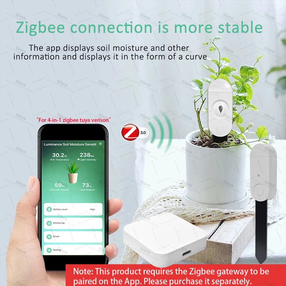 Zigbee Soil Sensor Moisture Te - огляд і ціна Tuya Zigbee Soil Moisture Temperature Sensor